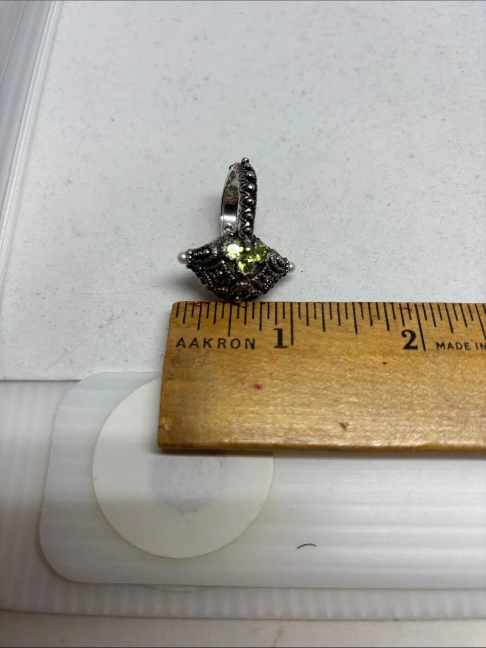 Barbara Bixby Moroccan/Antique style sterling and gold ring
